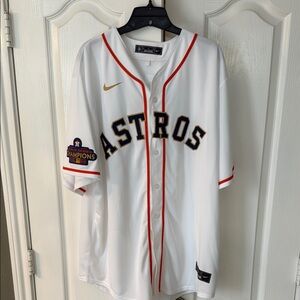 Nike White Astros Short Sleeve Tee
